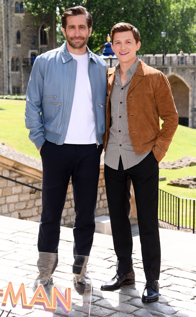 Jake Gyllenhaal, Tom Holland, Spider-Man: Far From Home Film Photo Call