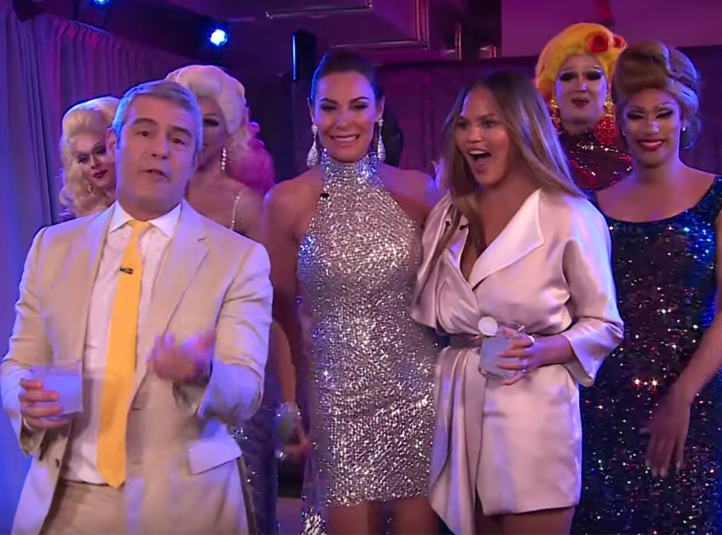 Chrissy Teigen, Andy Cohen, Luann de Lesseps