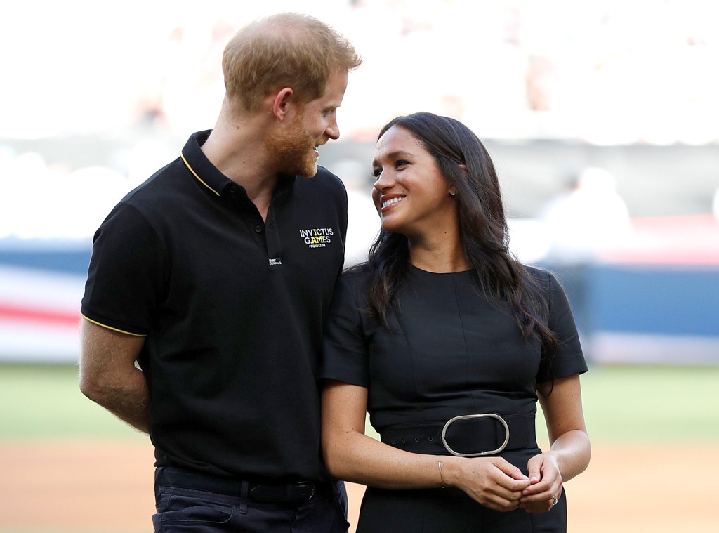 Meghan Markle, Prince Harry, Boston Red Sox vs New York Yankees Baseball Game