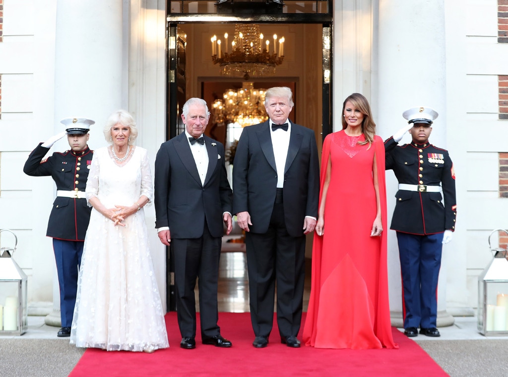  Donald Trump, Melania Trump, Prince Charles, Prince of Wales, Camilla Duchess of Cornwall