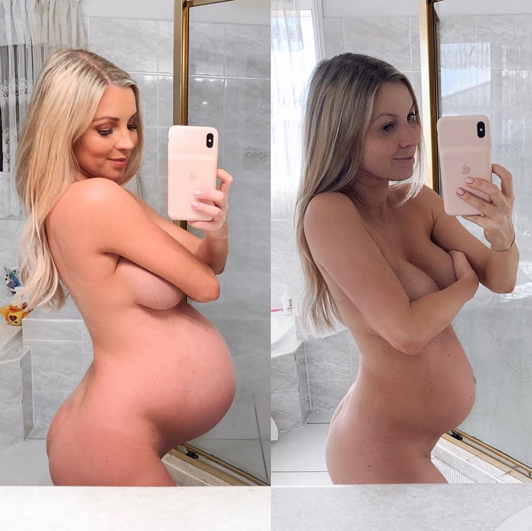 Colombian Pregnant Nude - Hannah Polites Shares Naked Selfie 24 Hours After Giving ...