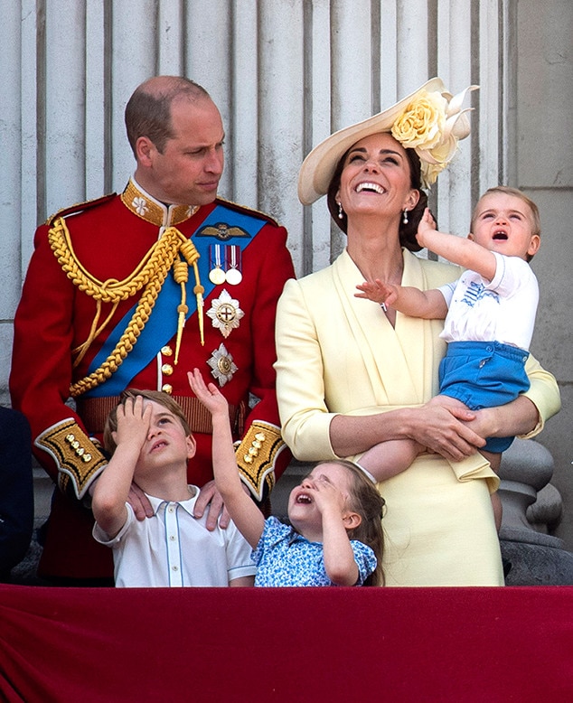 Prince Louis, Prince George, Princess Charlotte, Prince William and ...