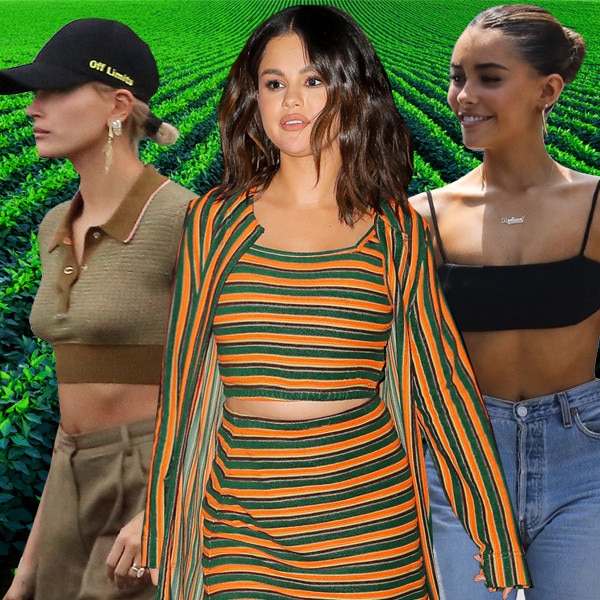 Mode Tops Cropped tops Bisou’s Project Bisou\u2019s Project Cropped top roze-room volledige print casual uitstraling Mode Tops Cropped tops Bisou’s Project Bisou\u2019s Project Cropped top roze-room volledige print casual uitstraling