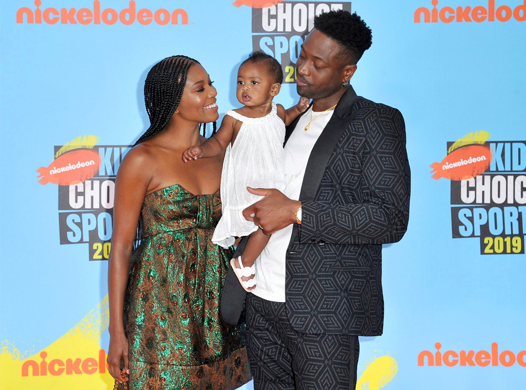 Gabrielle Union, Kaavia James Union Wade, Dwyane Wade, Kids Choice Sports 2019