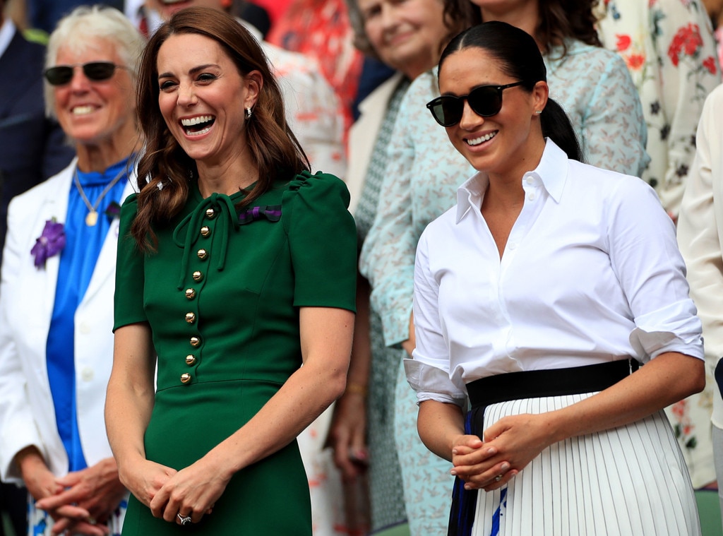 Meghan Markle and Kate Middleton Attend Wimbledon Final