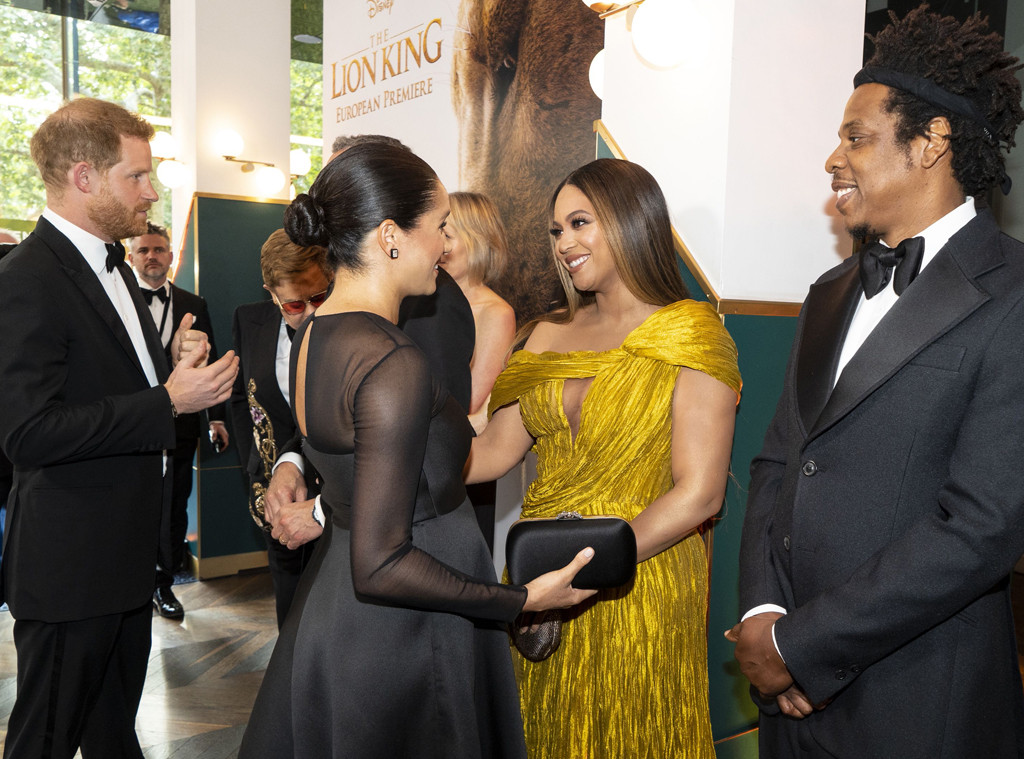The Lion King London Premiere, Prince Harry, Meghan Markle, Duchess of Sussex, Beyonce, Jay-Z