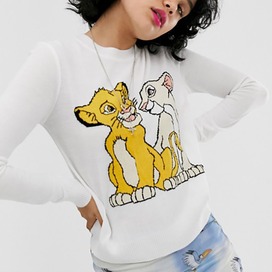 Der König der Löwen Il Re Leone Simba Donna Top Bianco L 100% Cotone Regular Der König der Löwen Il Re Leone Simba Donna Top Bianco L 100% Cotone Regular