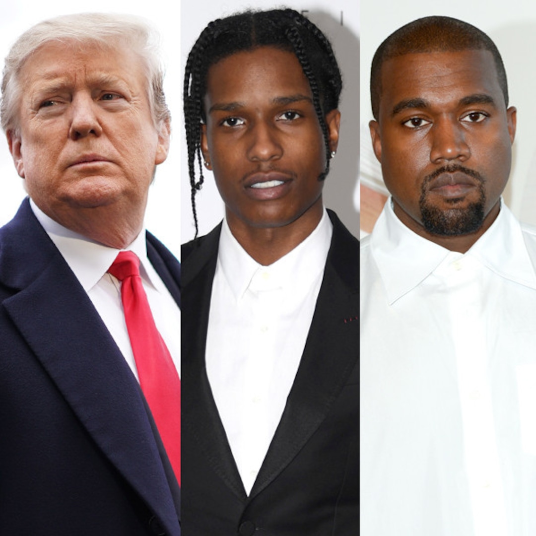 Donald Trump And Kanye West Spoke About A Ap Rocky S Incarcertation E Online