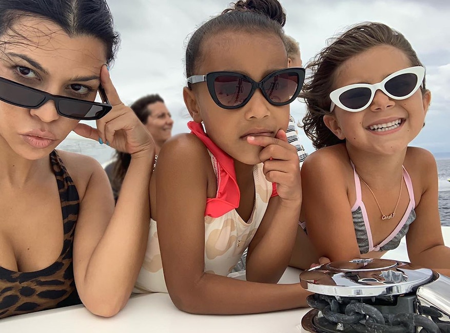 Kourtney Kardashian, North West, Penelope Disick 