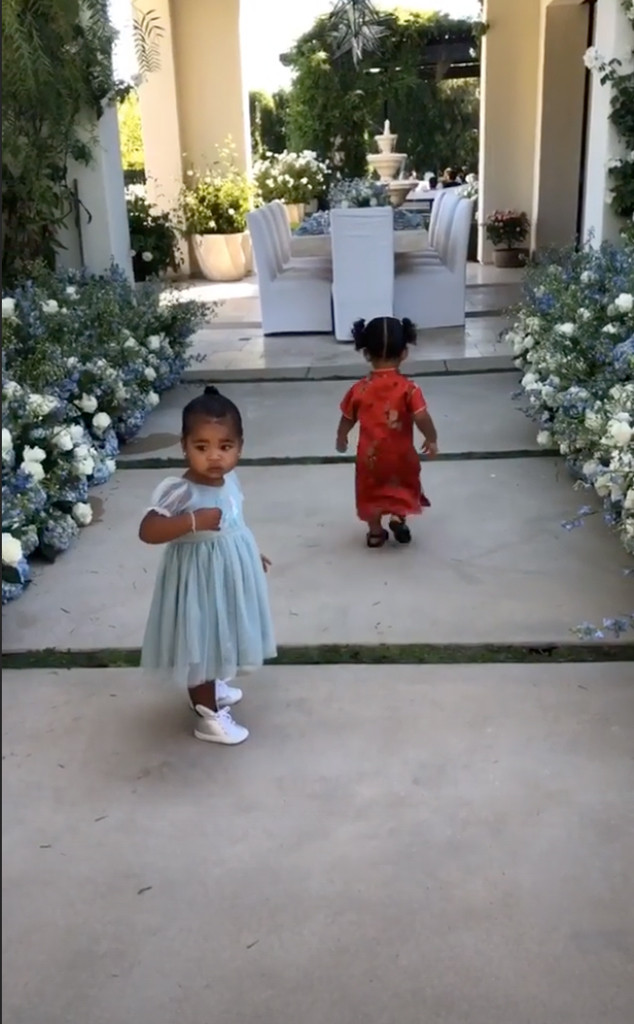 True Thompson Plays With Her Cousins At Great Grandma Mj S 85th