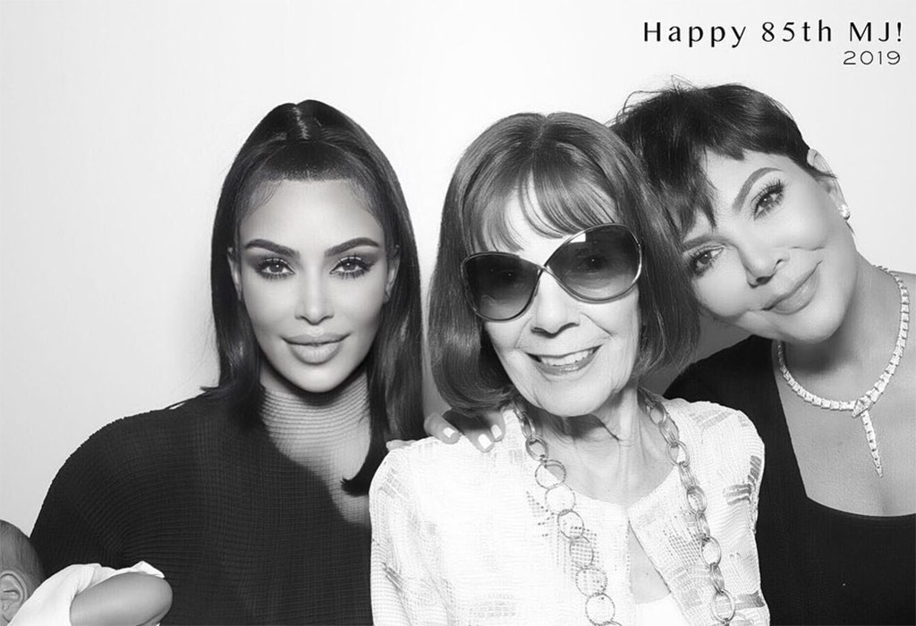 Kim Kardashian Kris Jenner And Mj From Kardashians Celebrate Grandma Mj S 85th Birthday E News