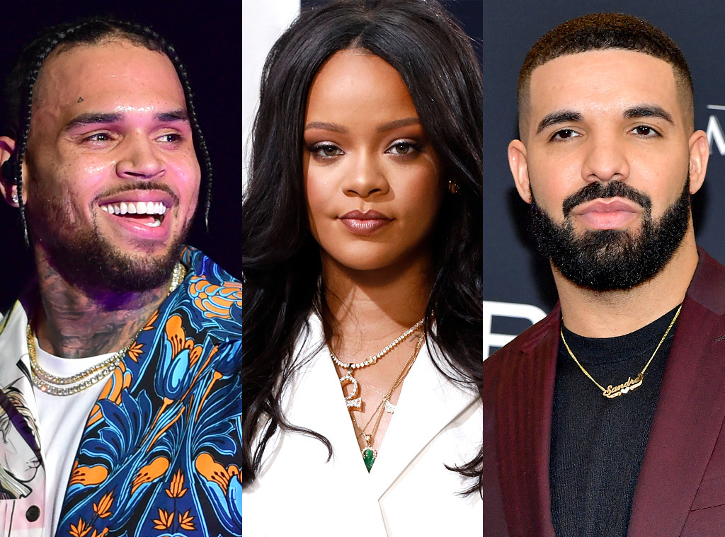  Chris Brown, Rihanna, Drake