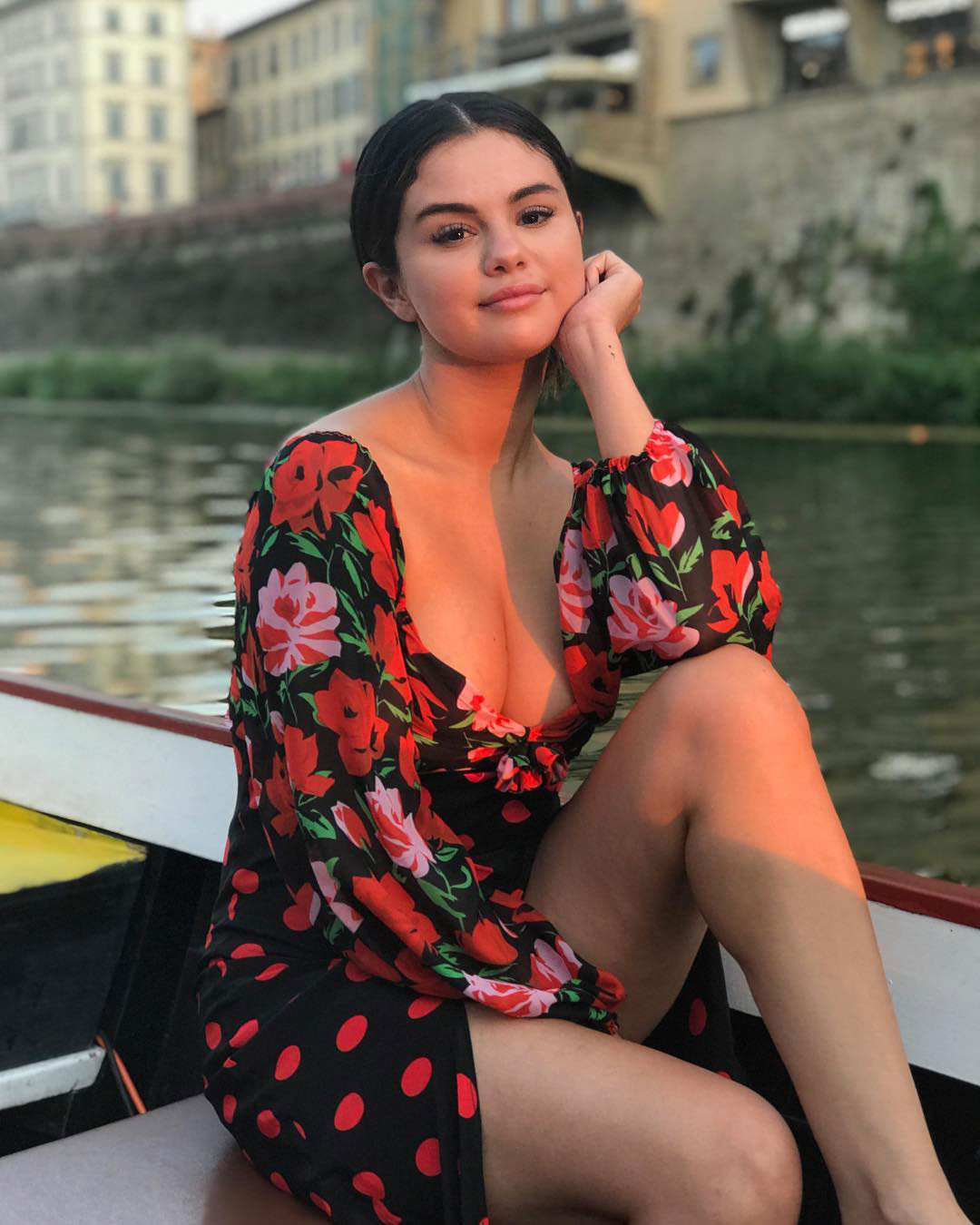 Selena Gomez In Italy On Vacation — Maxi Dress Style – Hollywood Life
