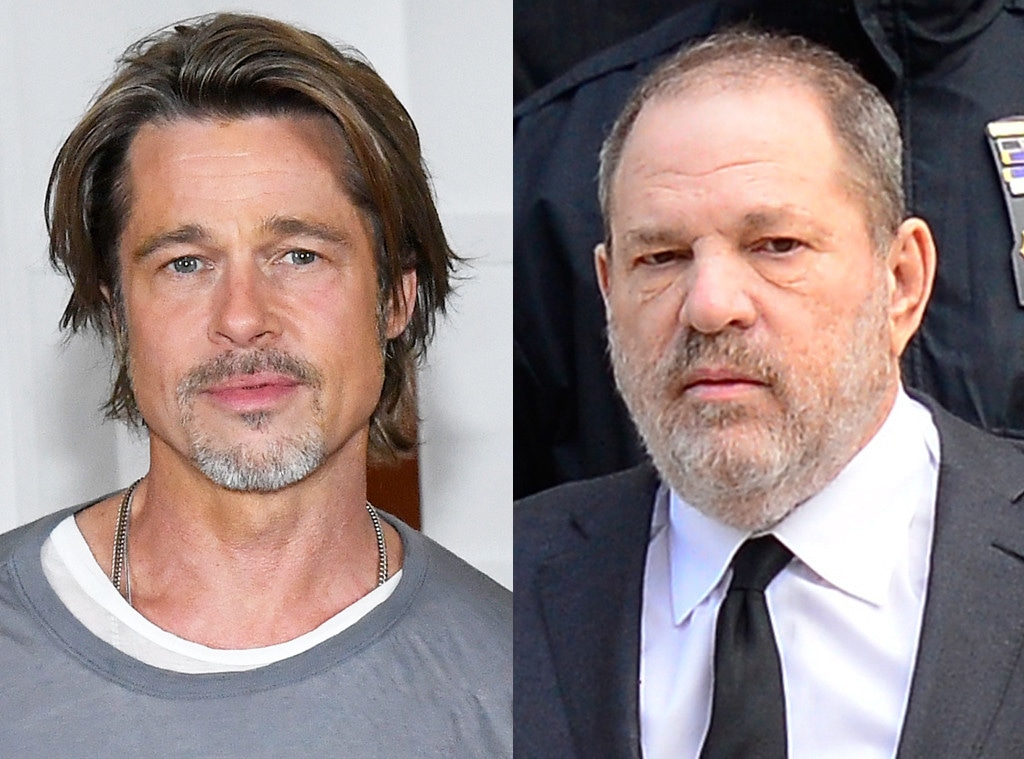 Brad pitt, jennifer lawrence, leonardo dicaprio fighting for money owed by weinstein company Brad Pitt: Harvey Weinstein Rattled Hollywood Like the Manson Murders - E! Online