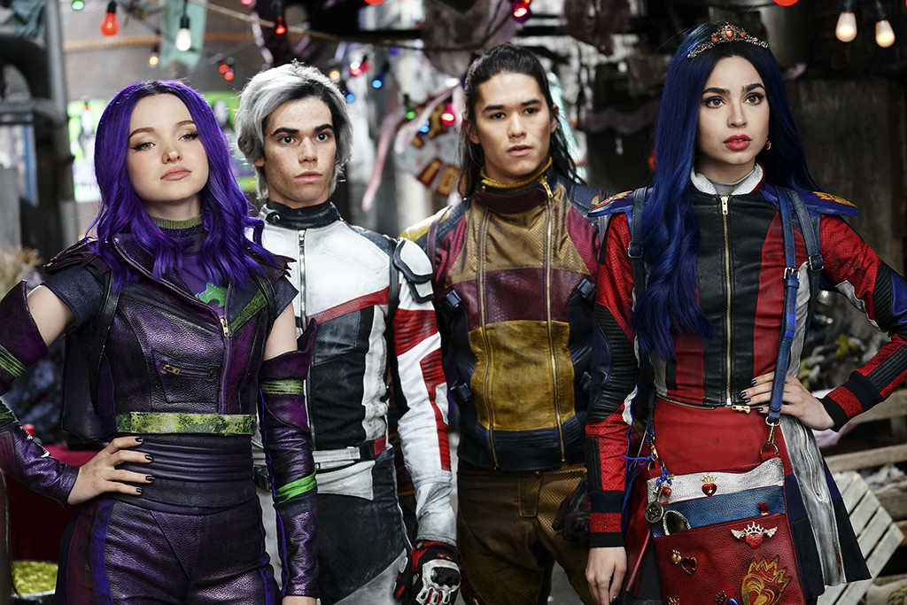 Download The Core Four from Disney's Descendants posing in front