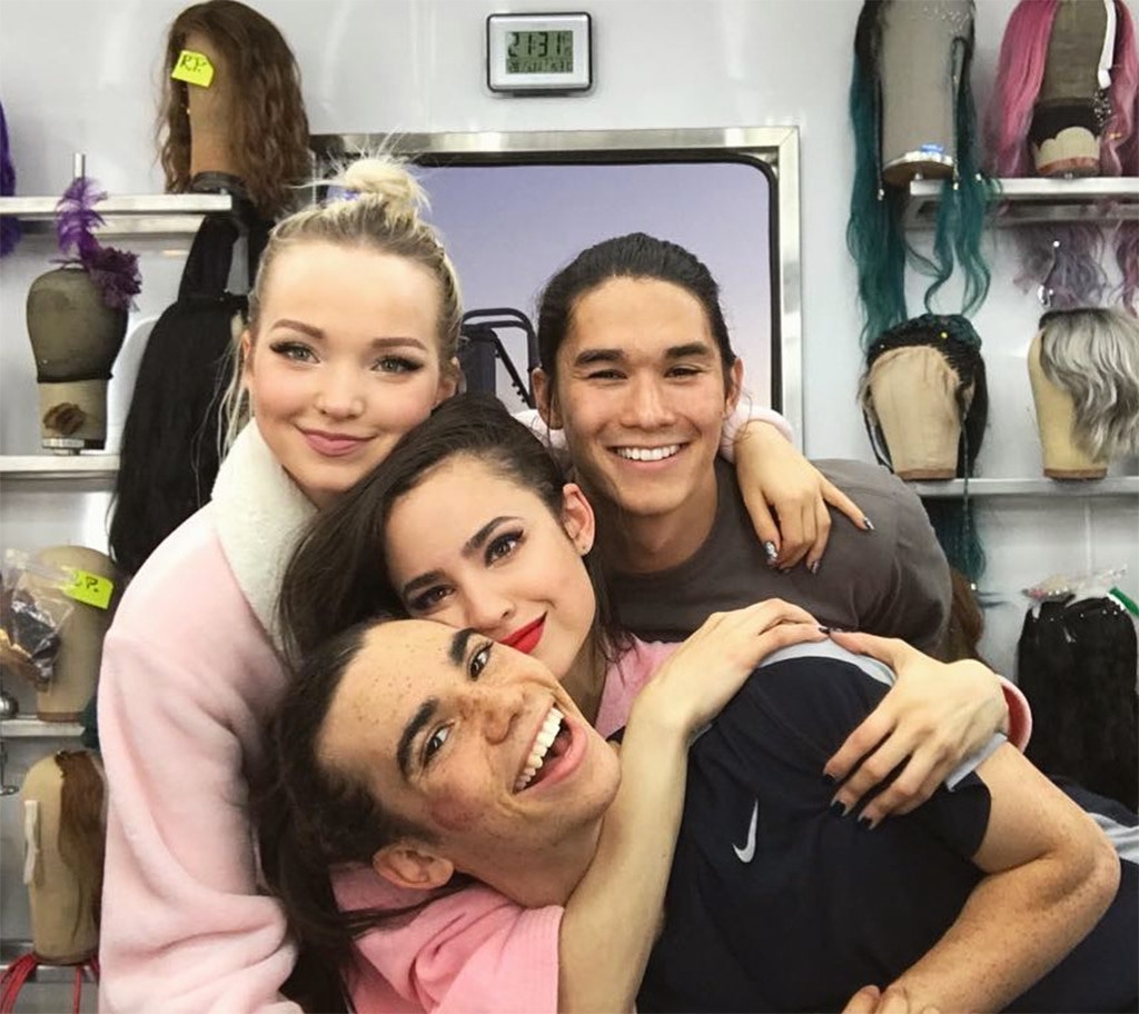 Cameron Boyce, Dove Cameron, Sofia Carson, Booboo Stewart, Descendants 3, Behind the Scenes, Instagram