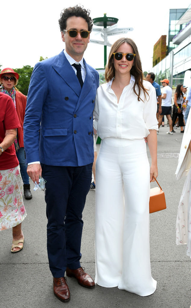 Felicity Jones and Charles Guard from Wimbledon 2019: Star Sightings