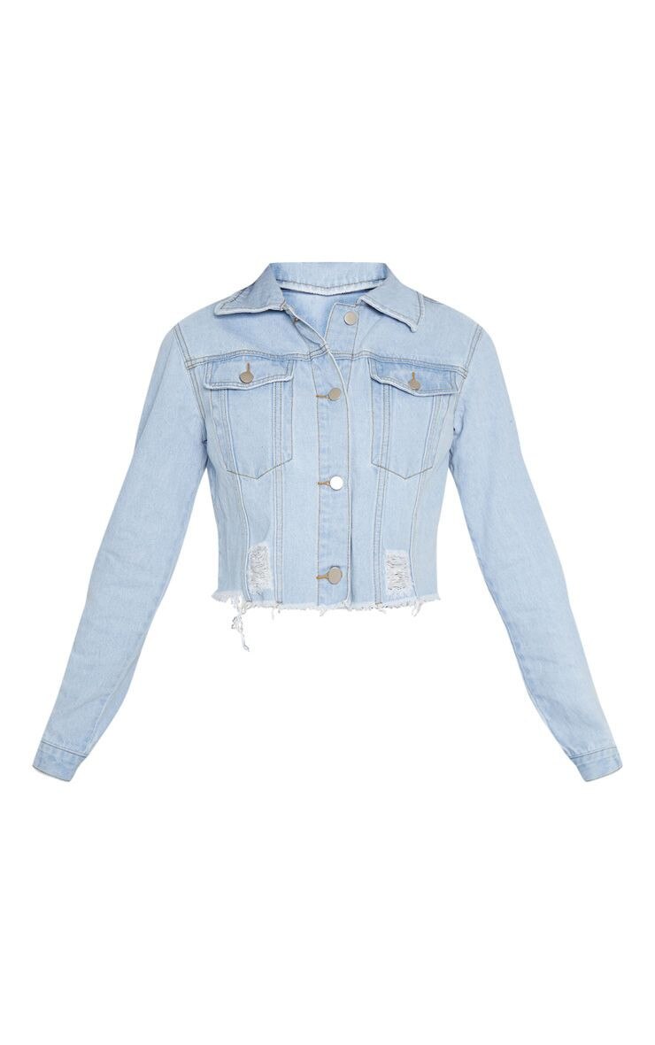 Tall Light Wash Cropped Denim Jacket from Our Favorite Light Jackets