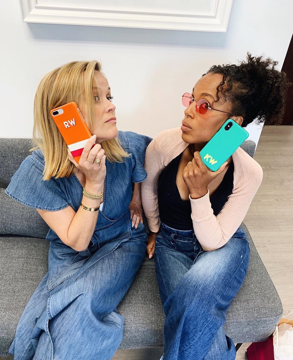 Reese Witherspoon and Kerry Washington, Instagram