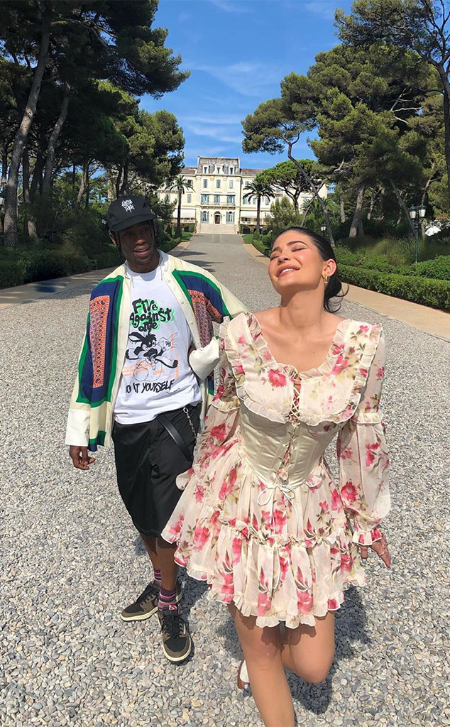 Kylie Jenner & Boyfriend Travis Scott Attend Louis Vuitton Fashion