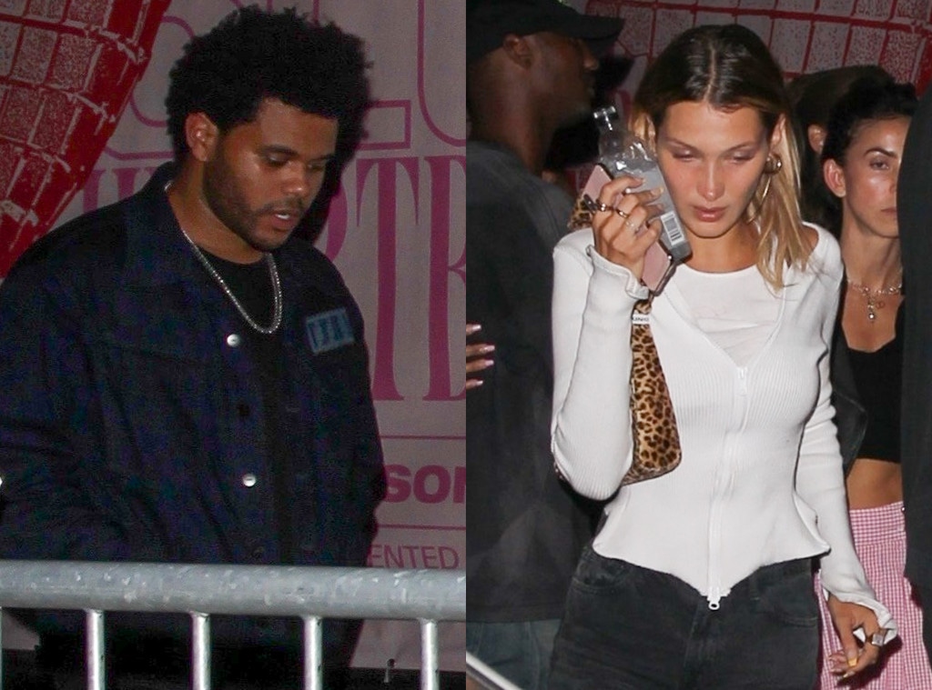 Awkward Bella Hadid And The Weeknd Attend Same Club Event E Online Awkward Bella Hadid And The Weeknd Attend Same Club Event E Online