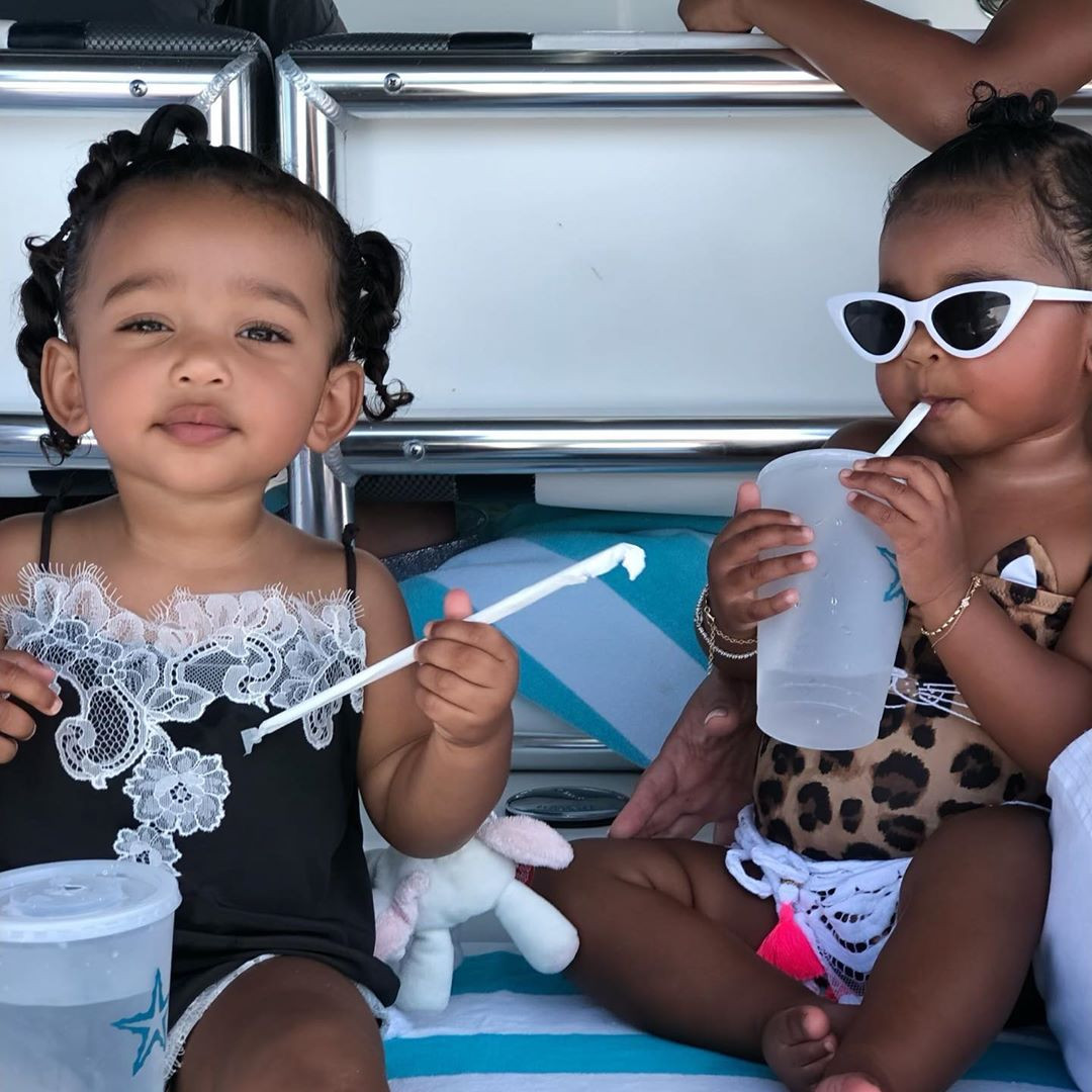 True Thompson and Chicago West Mischievously Pay Tribute to Moms