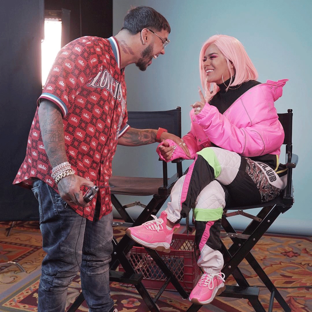 Love at First Sight from Anuel AA & Karol G's Cutest Couple Moments E