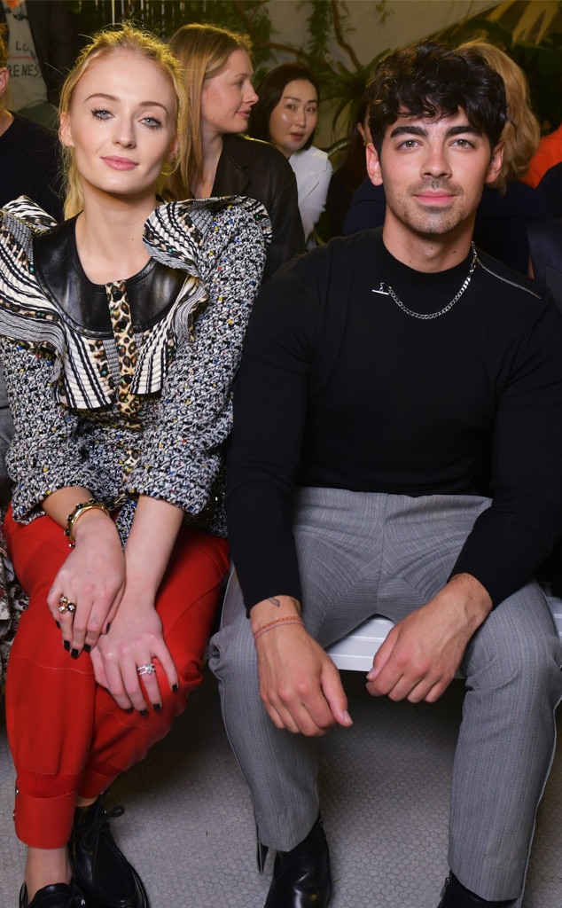 Sophie Turner, Joe Jonas from Front Row Fashion Week ...