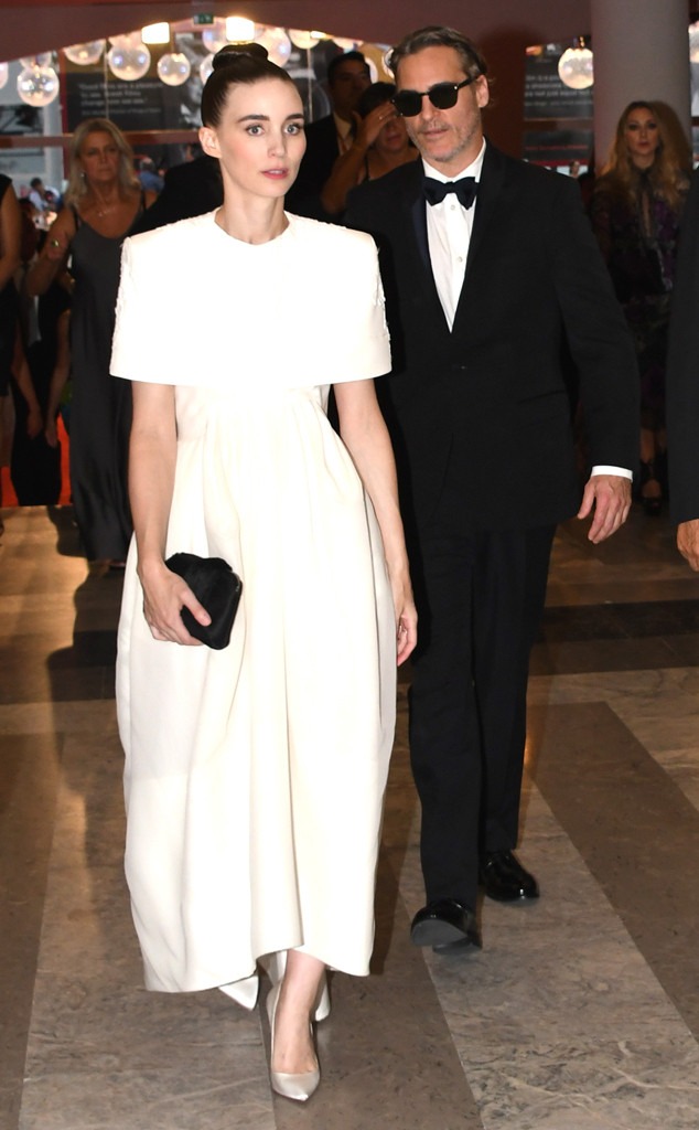 Rooney Mara Exudes Bridal Glamour After Joining Joaquin Phoenix at the