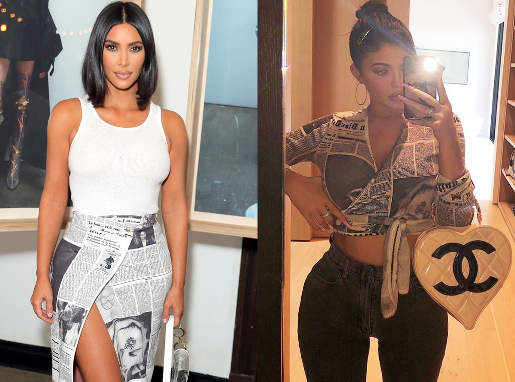 Kim Kardashian And Kylie Jenner Stylish Outfits On Instagram 
