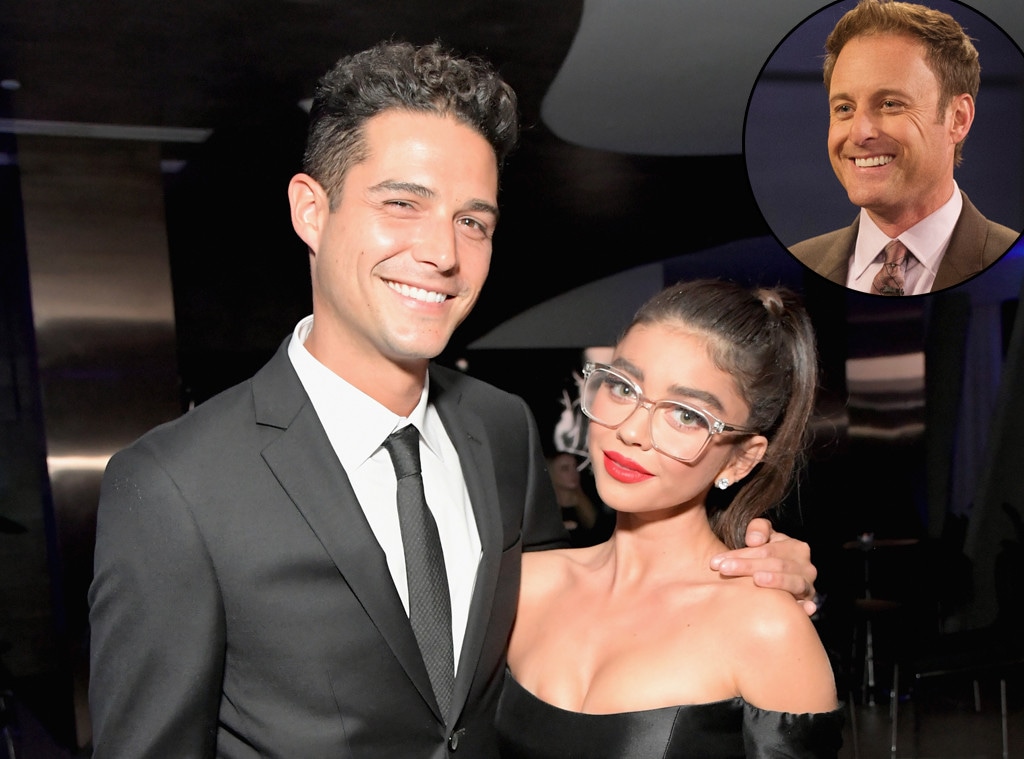 Sarah Hyland, Wells Adams, Chris Harrison