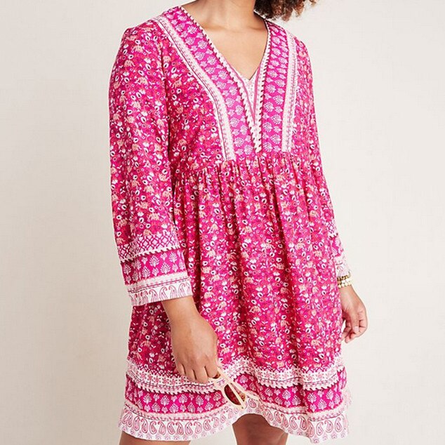 E-comm - Anthropologie Dress Sale - Isabel Embroidered Tunic