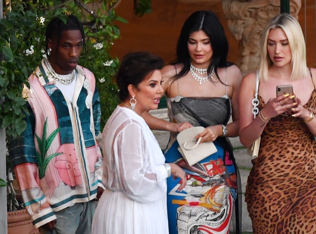 Kylie Jenner, Travis Scott, Kris Jenner, Positano