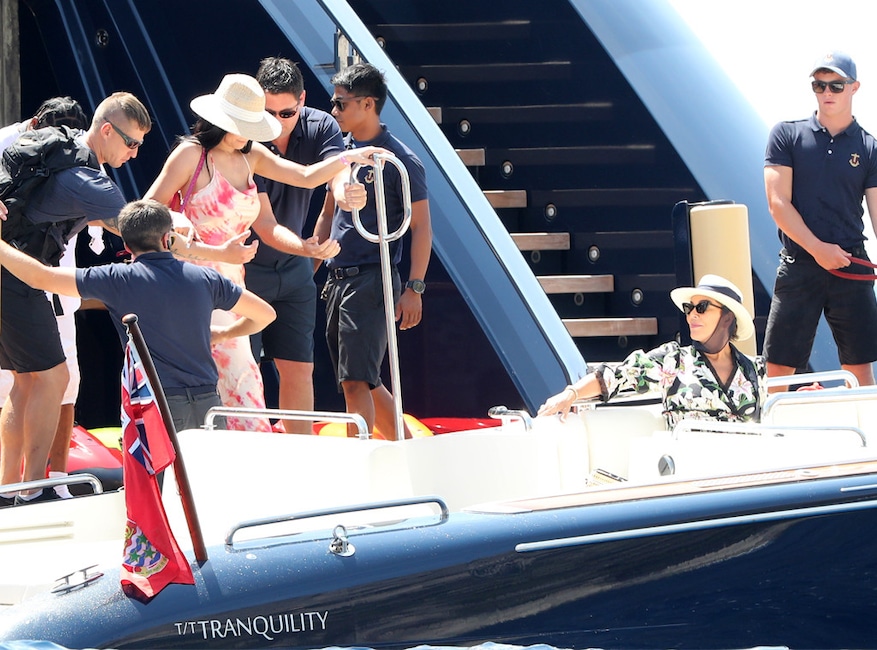 Kylie Jenner, Kris Jenner, yacht, Positano, Italy