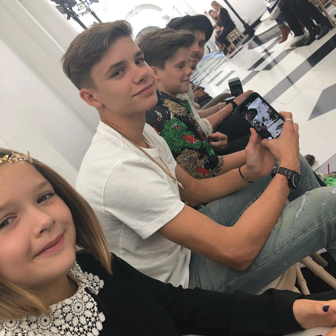 David Beckham, Victoria Beckham, Kids, Fashion Week