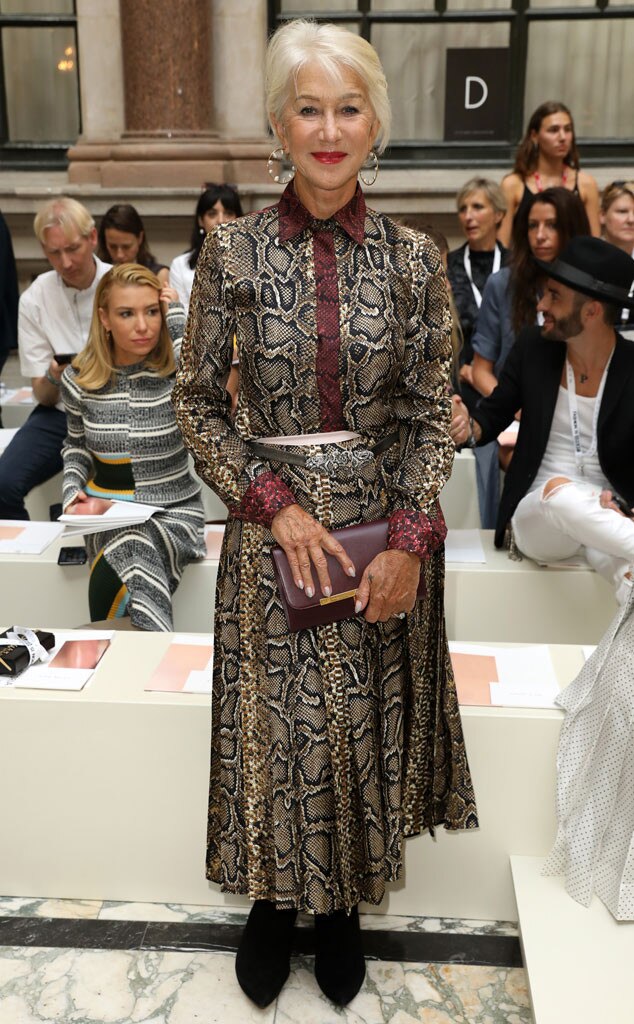 Helen Mirren From See Every Celebrity At Fashion Week Spring 2020 E