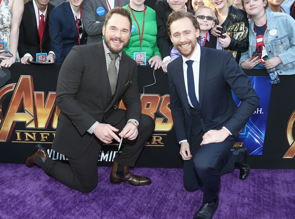 Chris Pratt, Tom Hiddleston