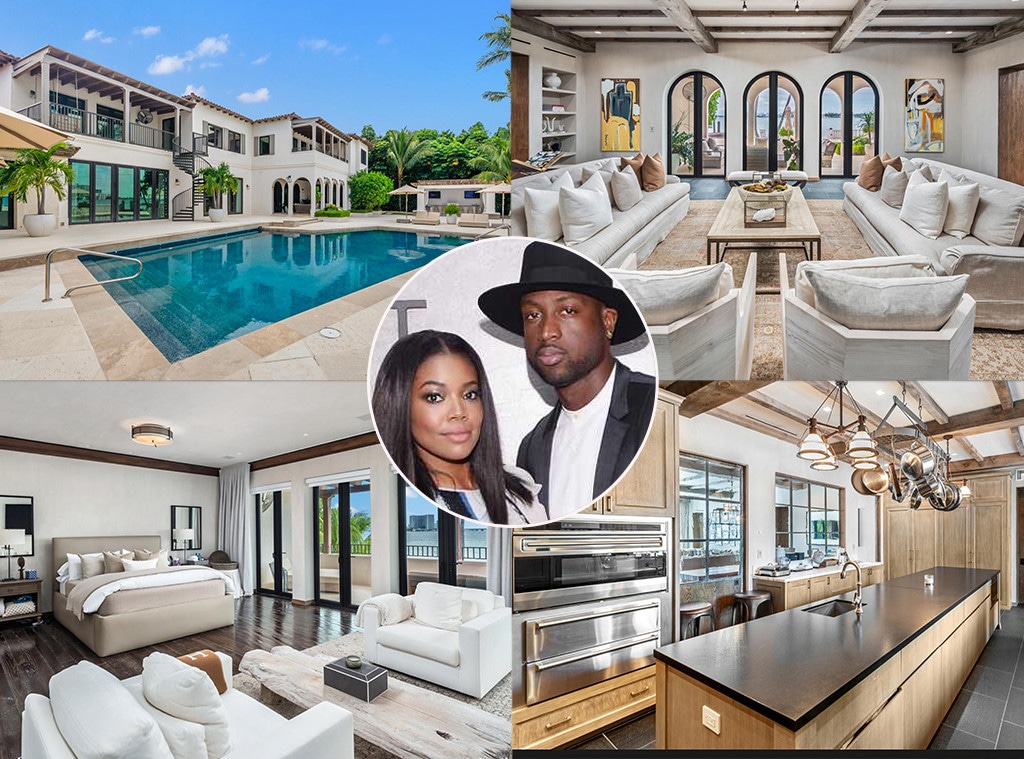 Dwyane Wade, Gabrielle Union, Real Estate, Biscayne Bay, Miami