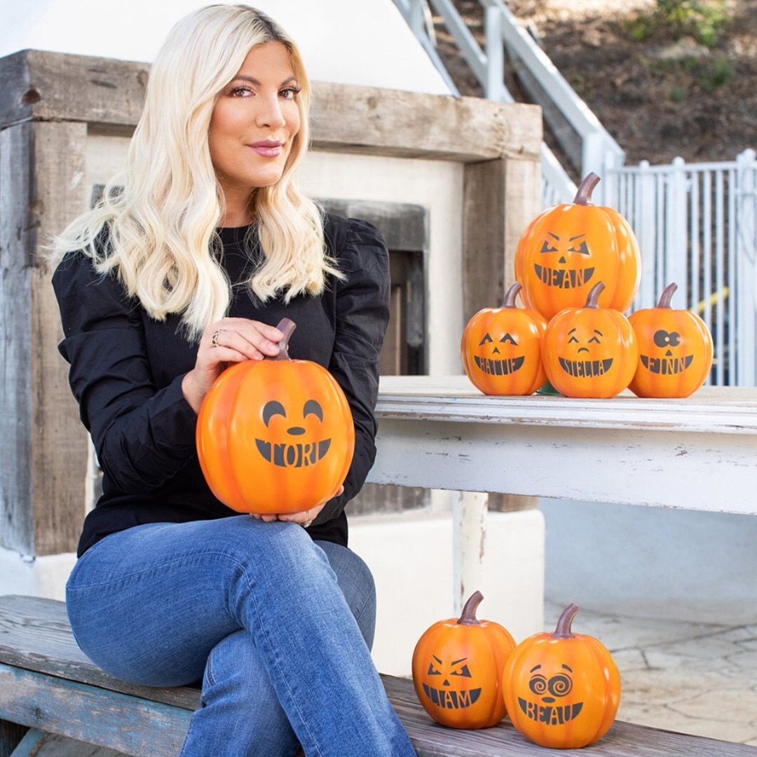 Tori Spelling from Stars Celebrate Halloween 2019 | E! News