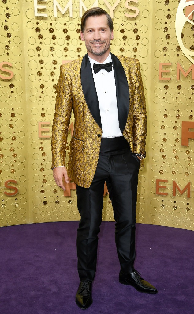 Emmys 2019: Red Carpet Fashion Nikolaj Coster-Waldau, 2019 Emmy Awards, 2019 Emmys, Red Carpet Fashion