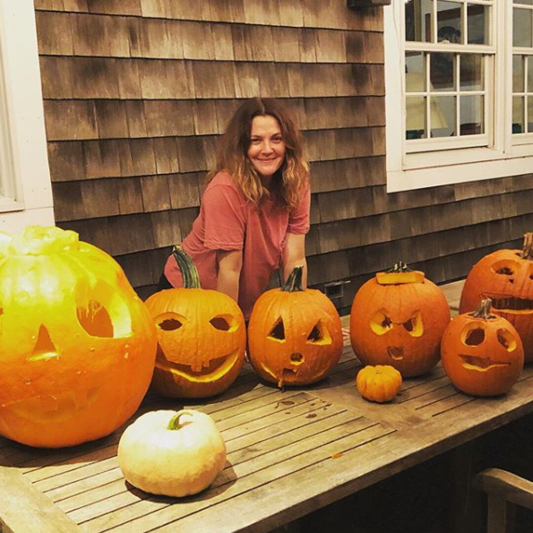 Drew Barrymore from Stars Celebrate Halloween 2019 E! News