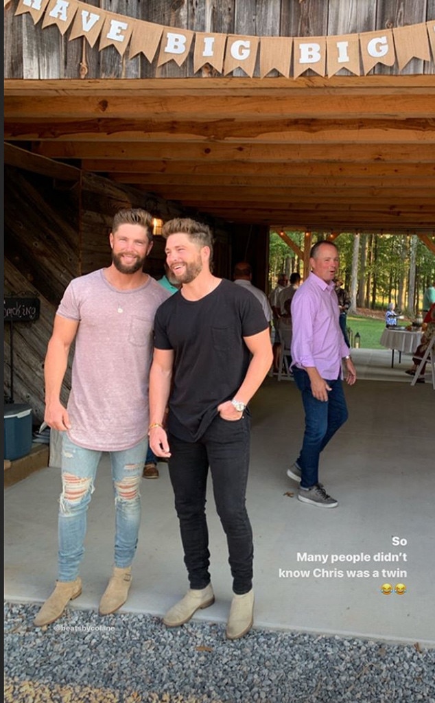 Chris Lane and Cory Lane from Lauren Bushnell and Chris Lane's Engagement Party | E! News