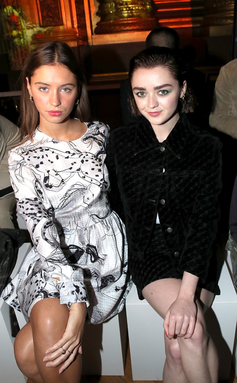 Celebrities at Fashion Week, Paris Fashion week, Iris Law, Maisie Williams