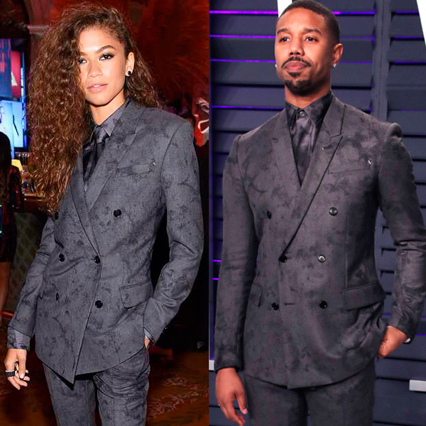 Zendaya Wore the Same Designer Suit as Michael B. Jordan