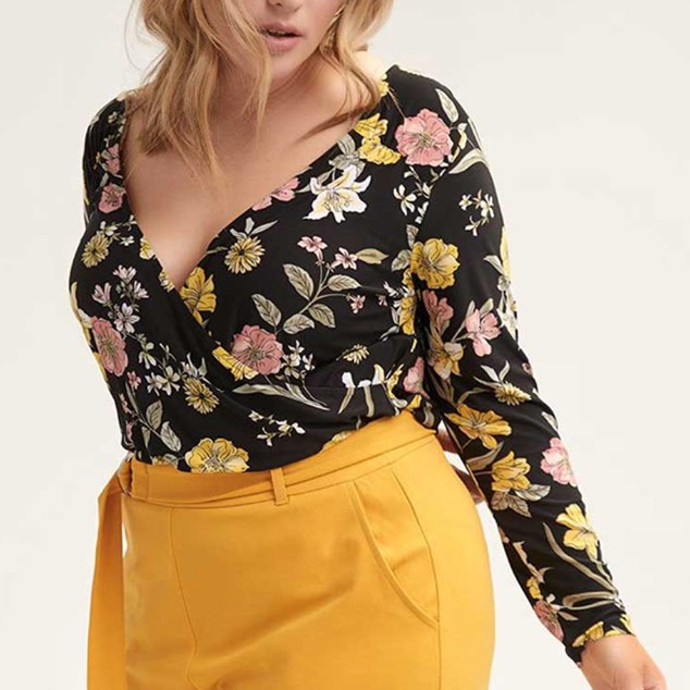 Ecomm: Fall Florals, Floral Surplice Bodysuit - L&amp;L