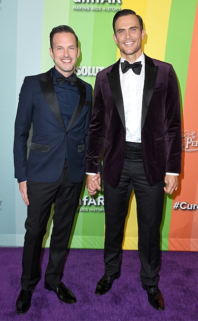 Cheyenne Jackson, Jason Landau, 2019 amfAR Gala Los Angeles, Arrivals