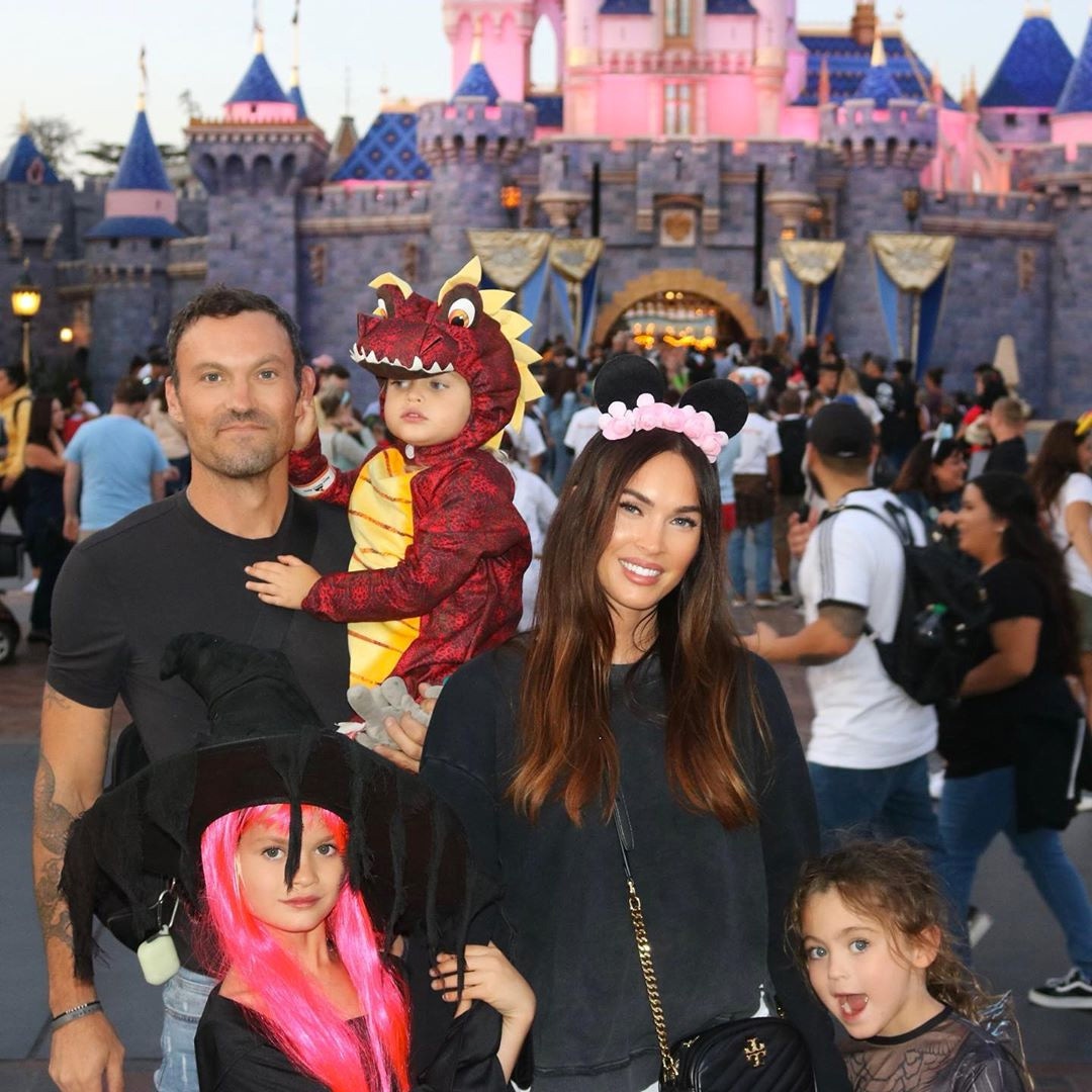 Megan Fox, Brian Austin Green, Kids, Sons, Noah, Bodhi, Journey, Disneyland