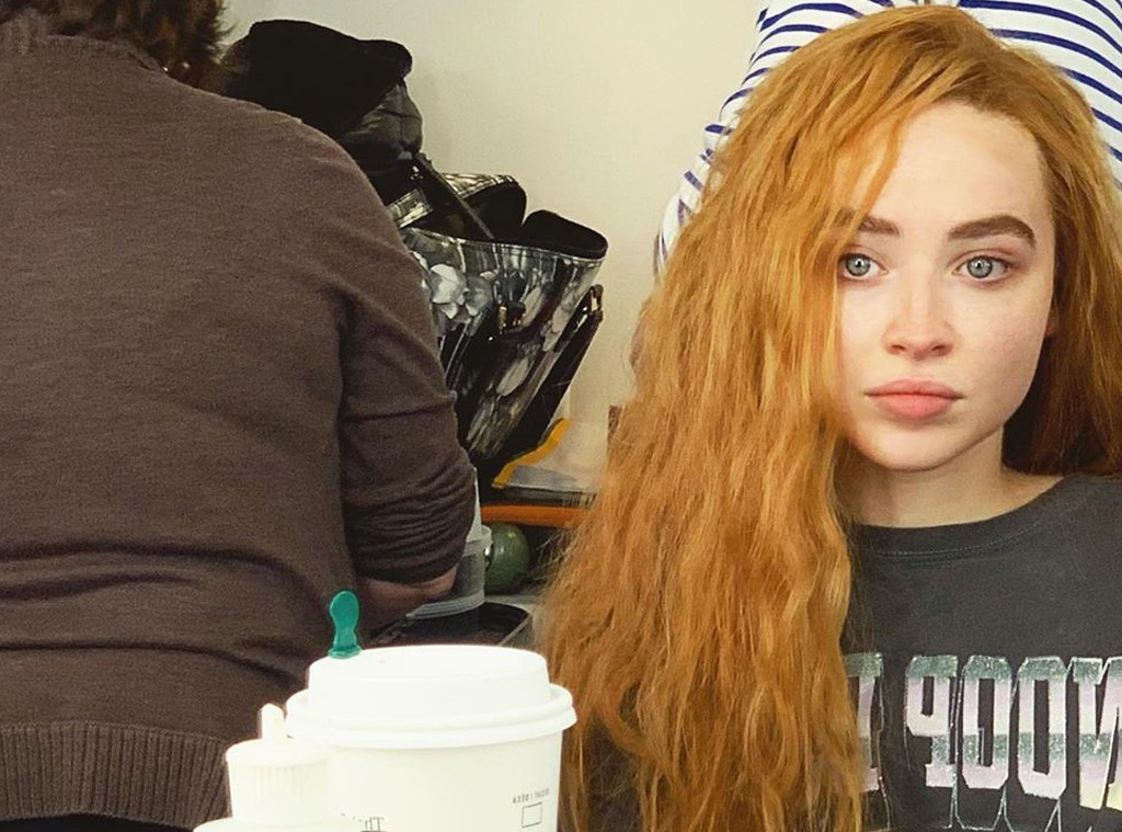 Sabrina Carpenter Is Almost Unrecognizable With Red Hair E News 
