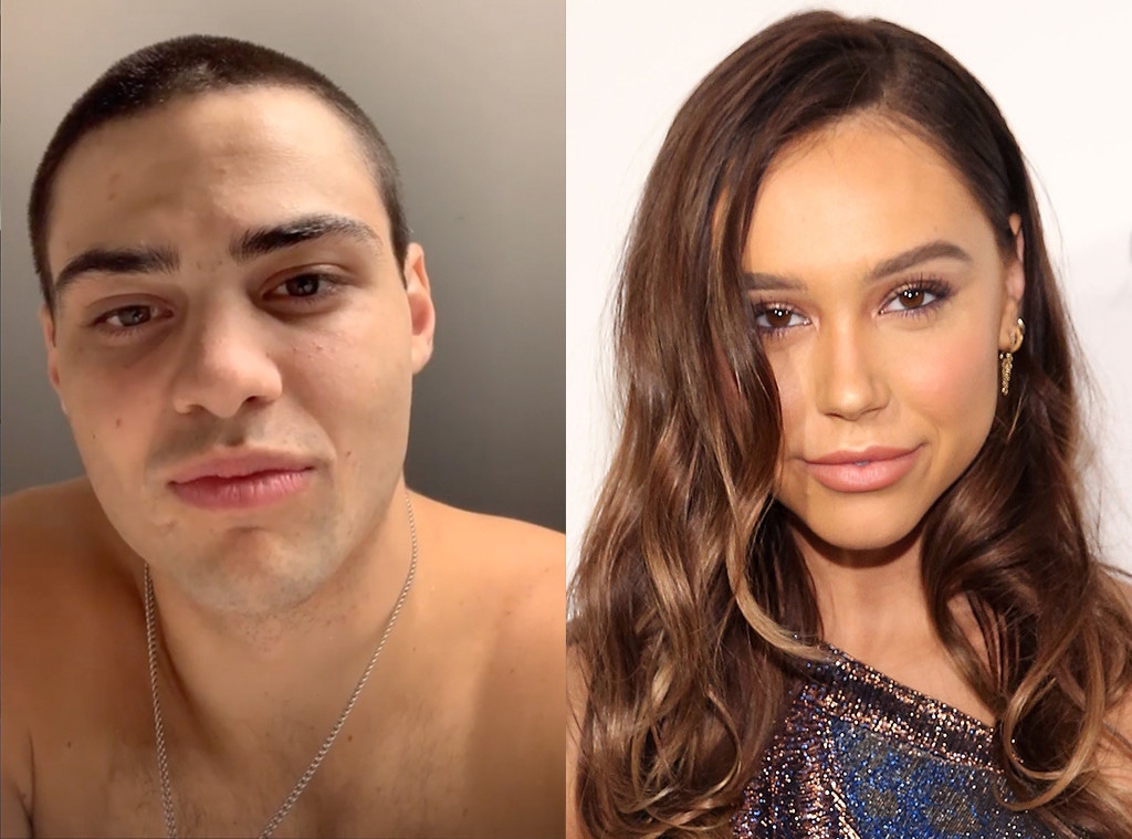 Noah Centineo, Alexis Ren, shaved head