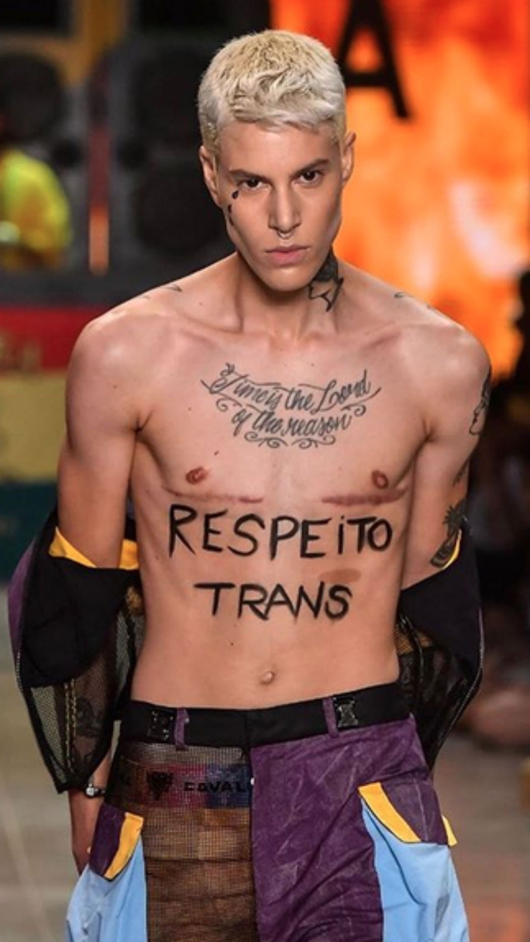 Sam Porto, modelo trans, SPFW